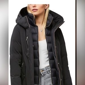 New SOIA & KYO Belinda down parka dark blue Large